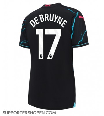 Manchester City Kevin De Bruyne #17 Tredje Matchtröja Dam 2023-24 Kortärmad